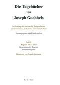 Cover: Geographisches Register und Personenregister - De Gruyter Saur