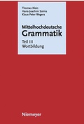 Cover: Wortbildung - De Gruyter