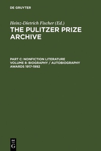 Abbildung von: Biography / Autobiography Awards 1917-1992 - De Gruyter Saur