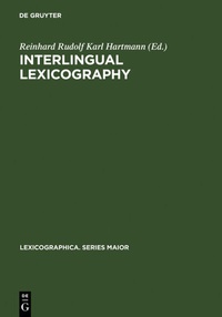 Abbildung von: Interlingual Lexicography - De Gruyter