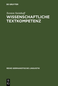 Abbildung von: Wissenschaftliche Textkompetenz - De Gruyter