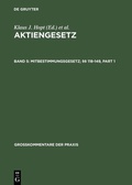 Abbildung von: Mitbestimmungsgesetz; §§ 118-149 - De Gruyter