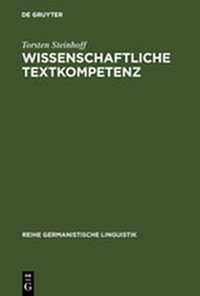 Abbildung von: Wissenschaftliche Textkompetenz - De Gruyter