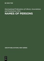 Bild: Names of Persons - De Gruyter Saur