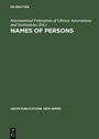 Bild: Names of Persons - De Gruyter