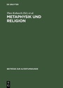 Cover: Metaphysik und Religion - De Gruyter