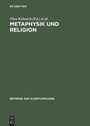 Cover: Metaphysik und Religion - De Gruyter