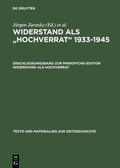 Cover: Widerstand als "Hochverrat" 1933-1945 / Erschlie&szlig;ungsband zur Mikrofiche-Edition Widerstand als Hochverrat - De Gruyter