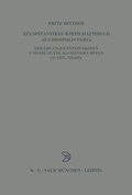 Cover: Ein sp&auml;tantikes Wirtschaftsbuch aus Diospolis Parva - De Gruyter