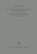 Cover: Ein sp&auml;tantikes Wirtschaftsbuch aus Diospolis Parva - De Gruyter