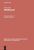 Cover: Moralia - De Gruyter