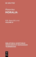 Cover: Moralia - De Gruyter