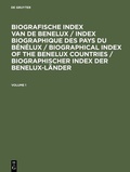 Cover: Biografische Index van de Benelux - De Gruyter Saur