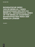 Cover: Biografische Index van de Benelux - De Gruyter Saur