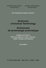 Bild: Dictionary of Archival Terminology - De Gruyter Saur
