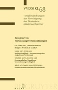 Cover: Erosion von Verfassungsvoraussetzungen - De Gruyter