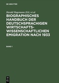 Cover: Biographisches Handbuch der deutschsprachigen wirtschaftswissenschaftlichen Emigration nach 1933 - De Gruyter Saur