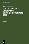 Cover: Die deutschen Literatur-Zeitschriften 1815-1850. Band 11 - De Gruyter Saur