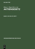 Cover: Aktiengesetz / &sect;&sect; 53a-75 - De Gruyter