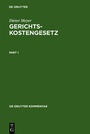 Cover: Gerichtskostengesetz - De Gruyter