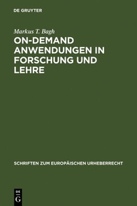 Abbildung von: On-demand Anwendungen in Forschung und Lehre - De Gruyter