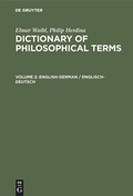 Cover: English-German / Englisch-Deutsch - De Gruyter Saur