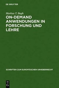 Abbildung von: On-demand Anwendungen in Forschung und Lehre - De Gruyter