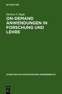 Abbildung von: On-demand Anwendungen in Forschung und Lehre - De Gruyter