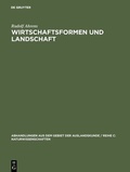 Cover: Wirtschaftsformen und Landschaft - De Gruyter