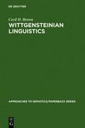 Cover: Wittgensteinian linguistics - De Gruyter Mouton