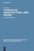 Cover: Vitruvii de architectura libri decem - De Gruyter