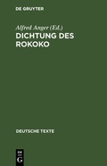 Cover: Dichtung des Rokoko - De Gruyter