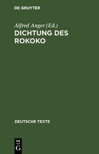 Enlarge image Cover: Dichtung des Rokoko - De Gruyter