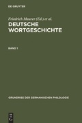 Cover: Deutsche Wortgeschichte. Band 1 - De Gruyter