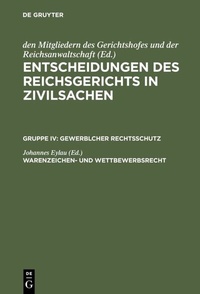 Abbildung von: Warenzeichen- und Wettbewerbsrecht - De Gruyter