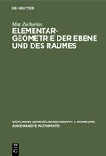 Cover: Elementargeometrie der Ebene und des Raumes - De Gruyter