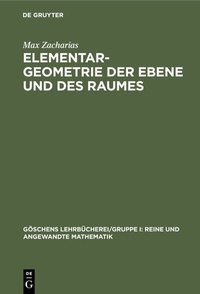 Abbildung von: Elementargeometrie der Ebene und des Raumes - De Gruyter