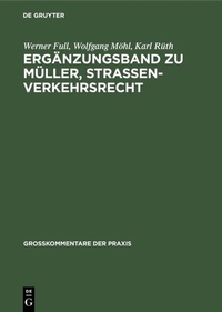 Abbildung von: Ergänzungsband zu Müller, Straßenverkehrsrecht - De Gruyter