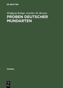 Cover: Proben deutscher Mundarten - De Gruyter Mouton