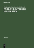 Cover: Proben deutscher Mundarten - De Gruyter Mouton
