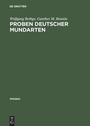 Cover: Proben deutscher Mundarten - De Gruyter Mouton