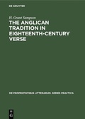 Cover: The Anglican tradition in eighteenth-century verse - De Gruyter Mouton