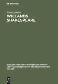 Cover: Wielands Shakespeare - De Gruyter