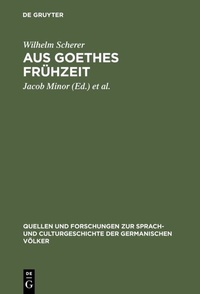 Enlarge image Cover: Aus Goethes Frühzeit - De Gruyter