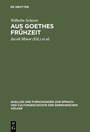 Cover: Aus Goethes Frühzeit - De Gruyter