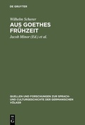 Cover: Aus Goethes Fr&uuml;hzeit - De Gruyter