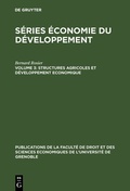 Cover: Structures agricoles et d&eacute;veloppement economique - De Gruyter Mouton