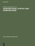 Cover: Wortbildung, Syntax und Morphologie - De Gruyter Mouton