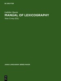 Cover: Manual of lexicography - De Gruyter Mouton