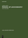 Cover: Manual of lexicography - De Gruyter Mouton